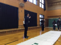 大田区立大森第十中学校にて車いす体験を行いました。